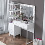 Hanah Home Mesa de Maquillaje Blanca con 10 Focos
